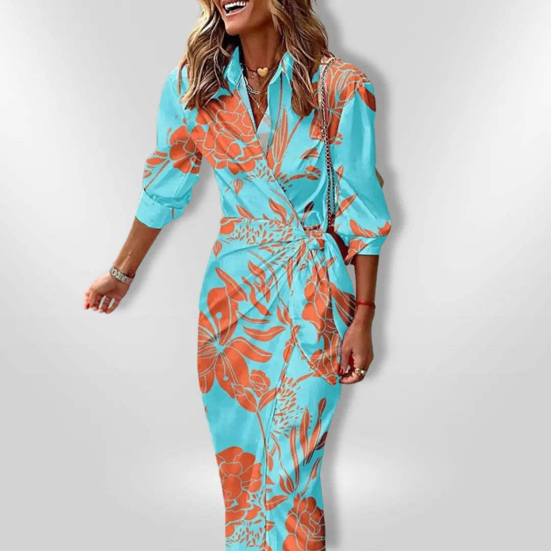 MAREE™ | PRINTED WRAP DRESS