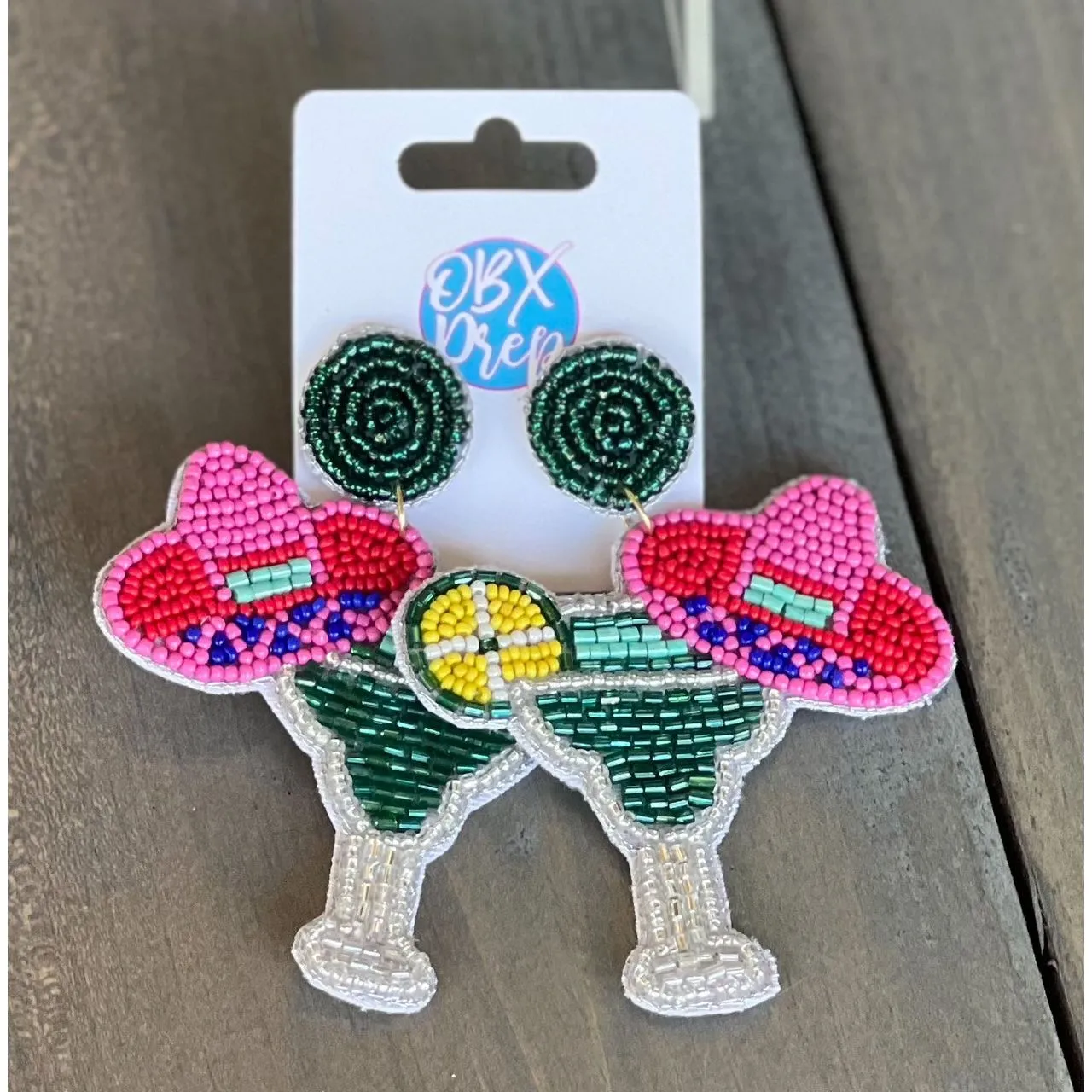 Margarita Beaded Dangle Earrings