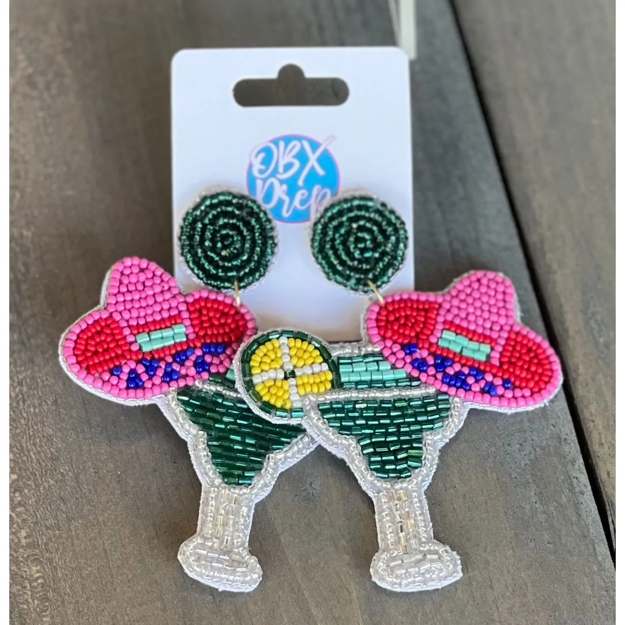 Margarita Beaded Dangle Earrings