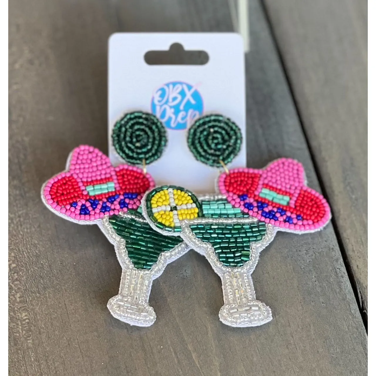 Margarita Beaded Dangle Earrings