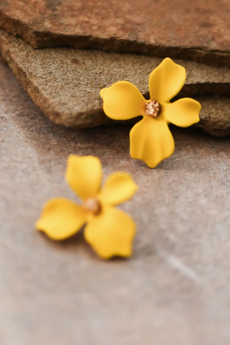 Marigold Flower Stud Earring * on sale