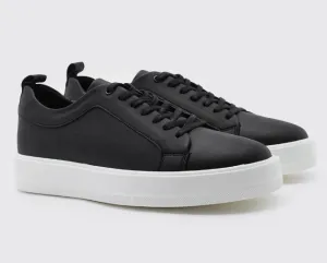 MATTE FAUX LEATHER SMART TRAINER