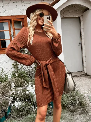 May Knit Dress - Brown