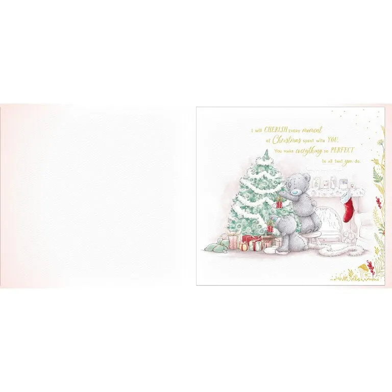 Me to You Tatty Teddy Luxury Extra Large Boxed Handmade Christmas Card To My Beautiful Wife 12x14ins