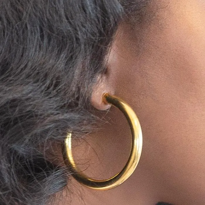 Medium Gold Hoop Earrings - Best Seller