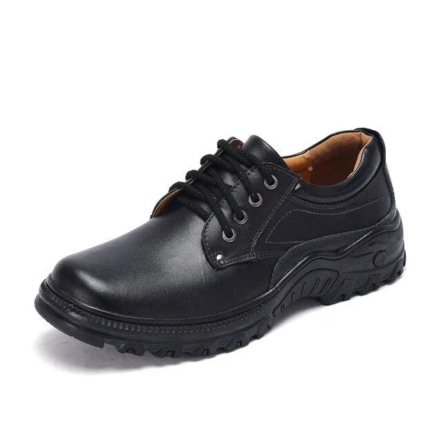 Men Casual Natural Leather Fashion Men Shoes British Style Designer Shoes Retro High Quality Flat Tooling Shoes Size 38-48