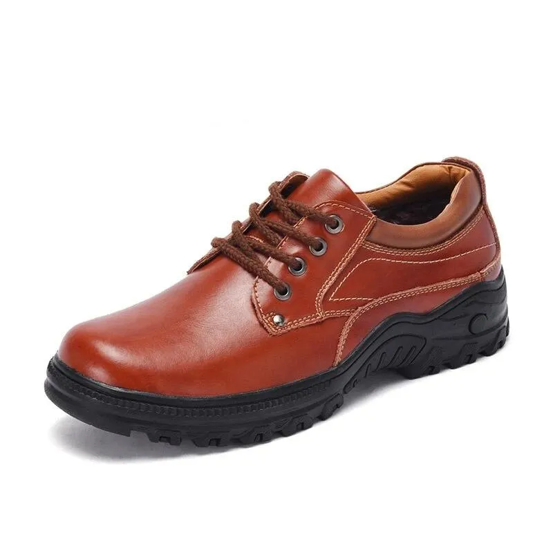 Men Casual Natural Leather Fashion Men Shoes British Style Designer Shoes Retro High Quality Flat Tooling Shoes Size 38-48