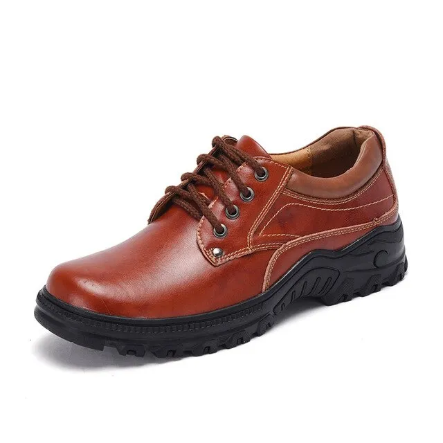 Men Casual Natural Leather Fashion Men Shoes British Style Designer Shoes Retro High Quality Flat Tooling Shoes Size 38-48