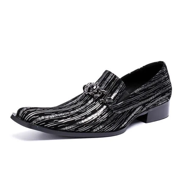 Men Slip on  Wedding Formal Shoes Prom Oxford Shoes