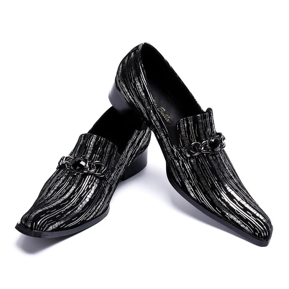 Men Slip on  Wedding Formal Shoes Prom Oxford Shoes