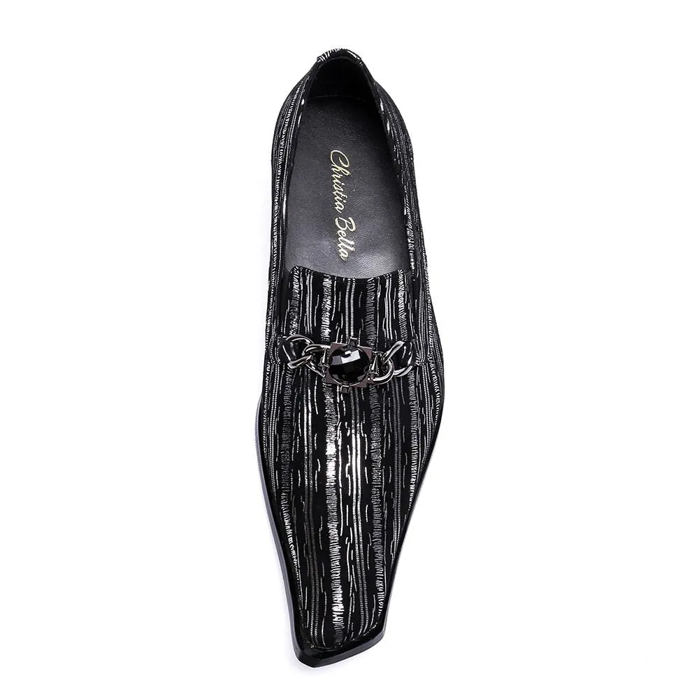Men Slip on  Wedding Formal Shoes Prom Oxford Shoes