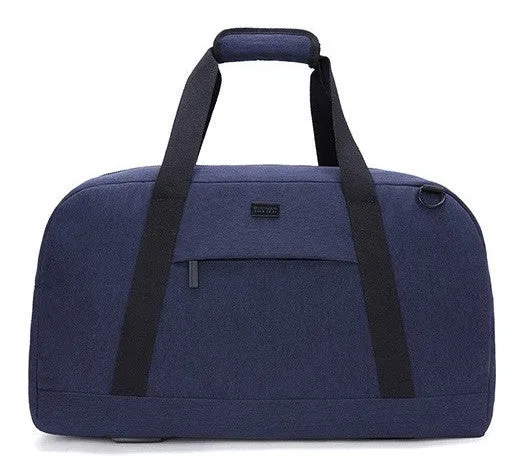 Men's & Women's 40L Large Capacity Nylon Travel Luggage Handbags - Blue/Dark Grey