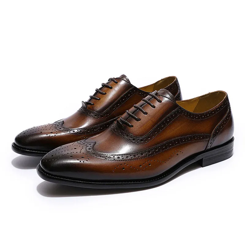 Men's Classic Wingtip Brogues Up To Size 12