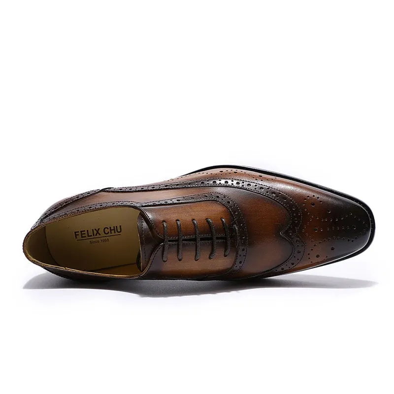 Men's Classic Wingtip Brogues Up To Size 12
