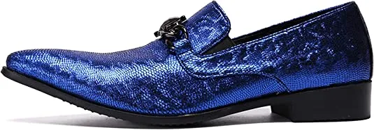 Men's Floral Rhinestone Western Loafers
