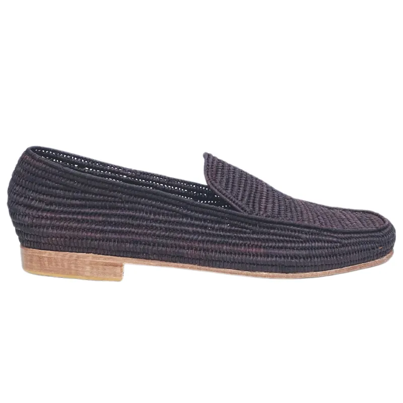 Men's Raffia Loafer Brown