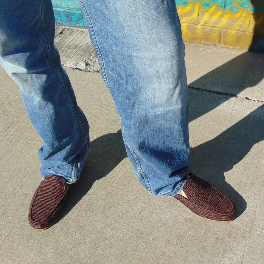 Men's Raffia Loafer Brown
