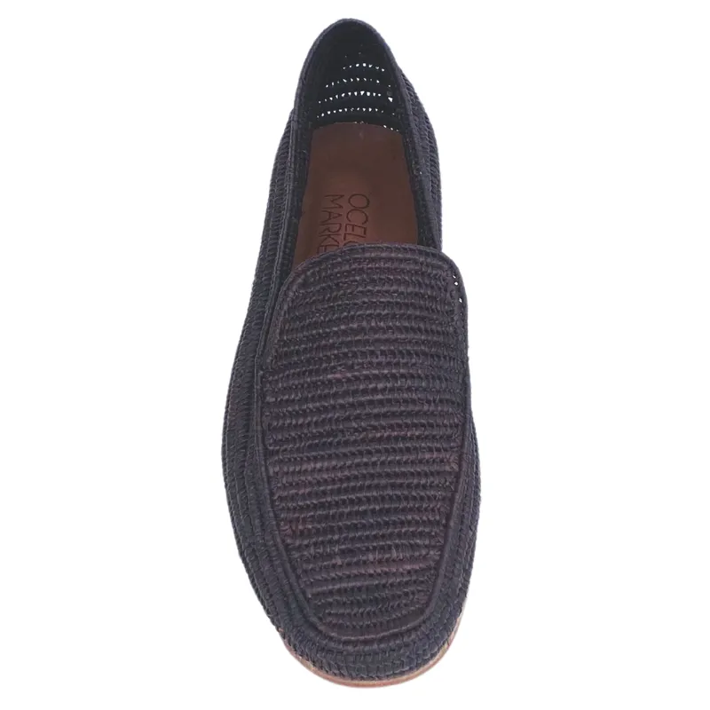 Men's Raffia Loafer Brown