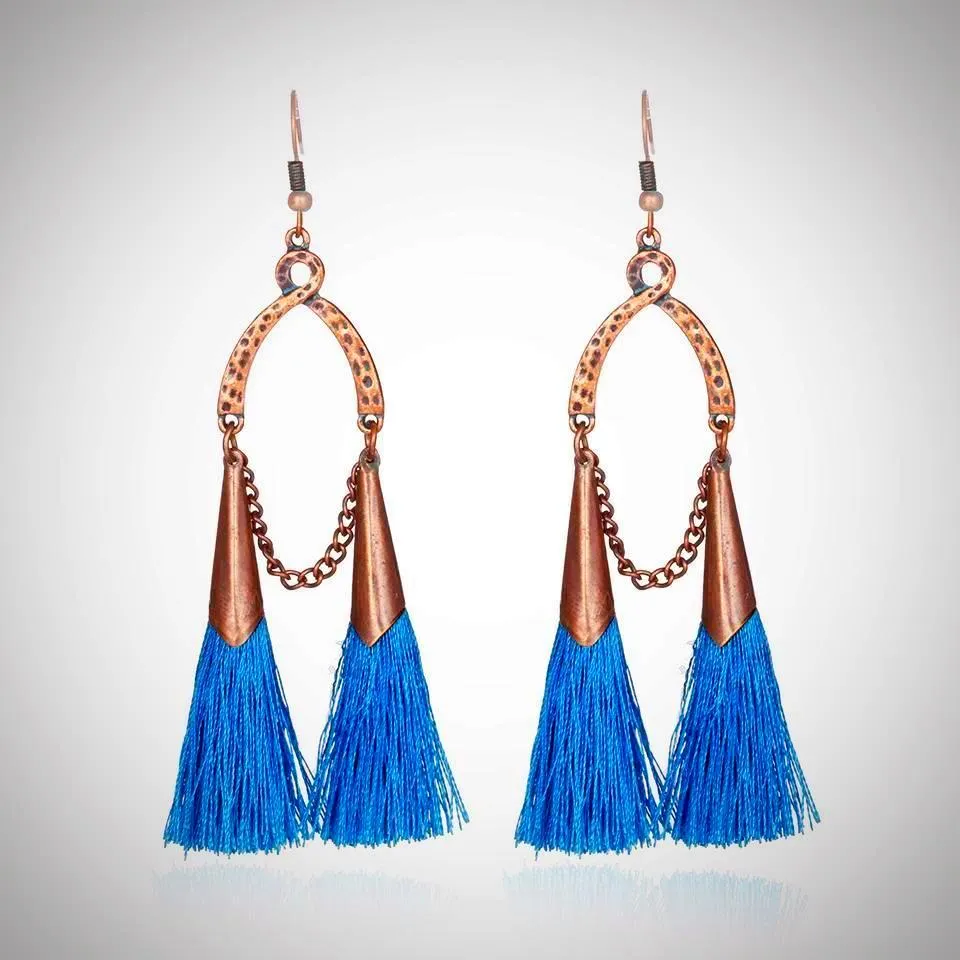 Mermaid Island Tassel Earrings