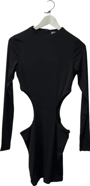 Meshki Black Cut Out On The Hip Mini Dress UK M