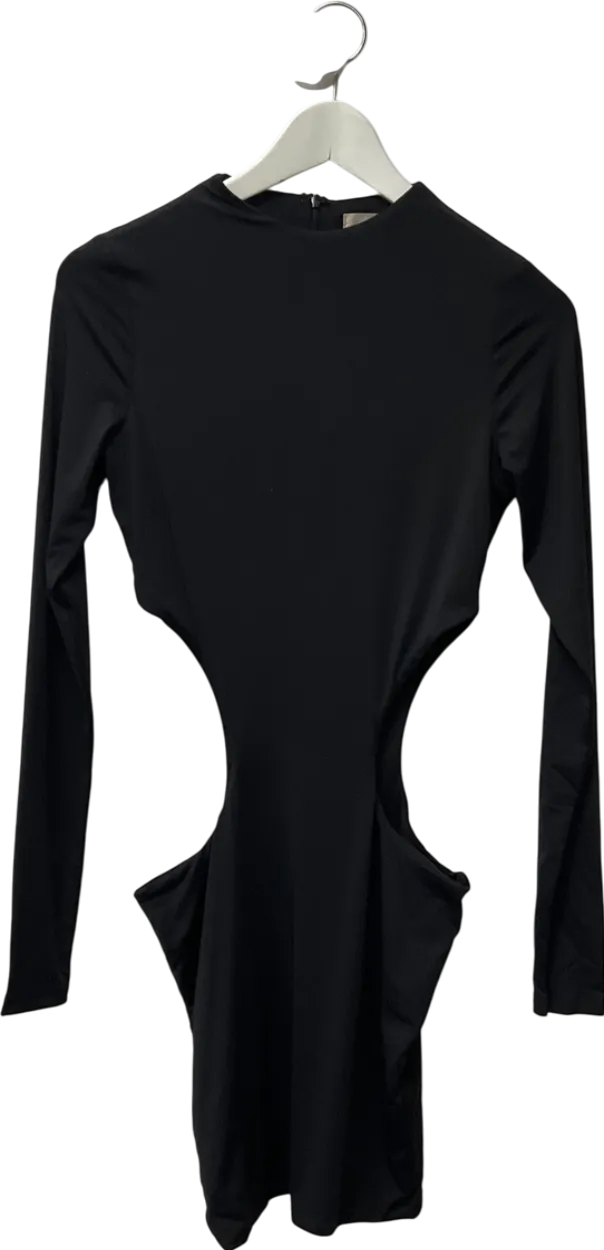Meshki Black Cut Out On The Hip Mini Dress UK M