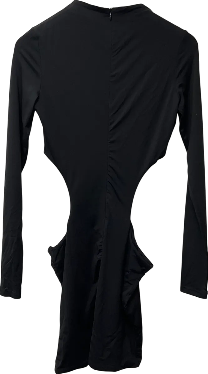 Meshki Black Cut Out On The Hip Mini Dress UK M