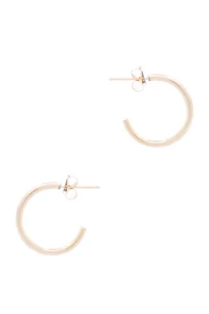 Metal Heart Hoop Earring