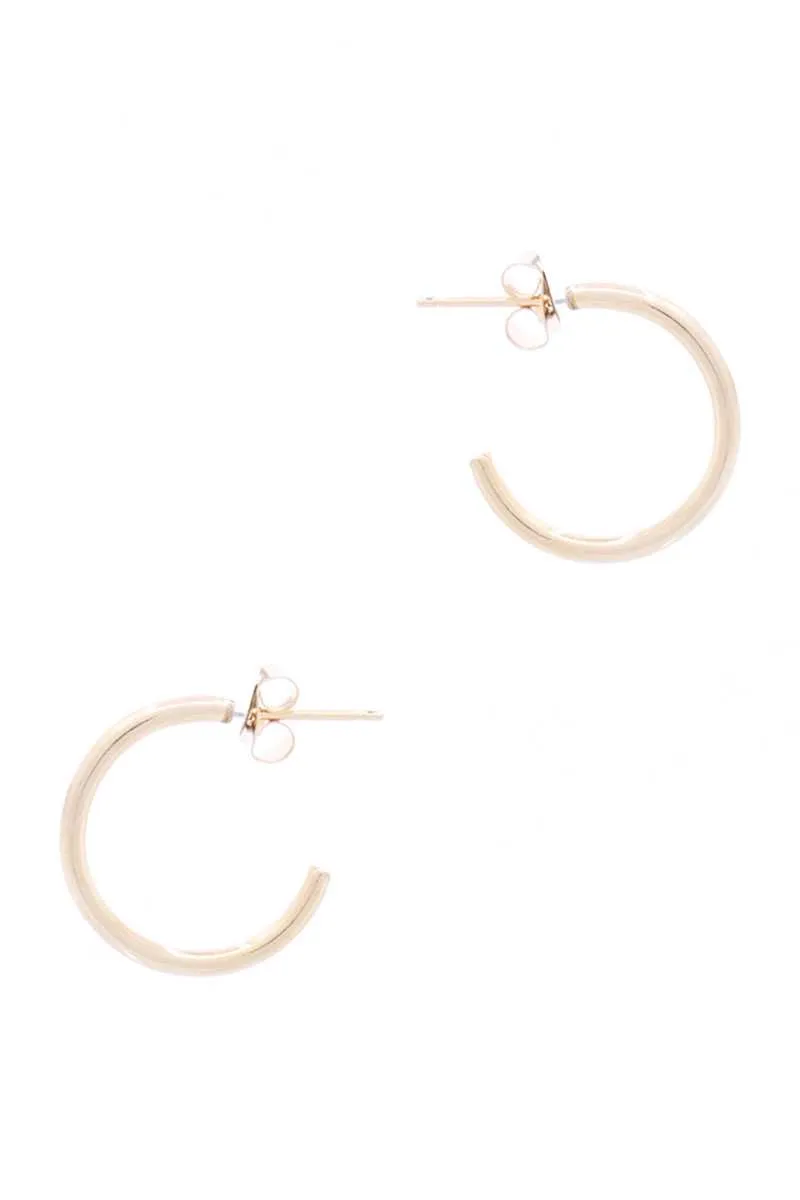 Metal Heart Hoop Earring