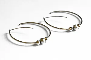 Meteorite Earrings - Hoop Earrings