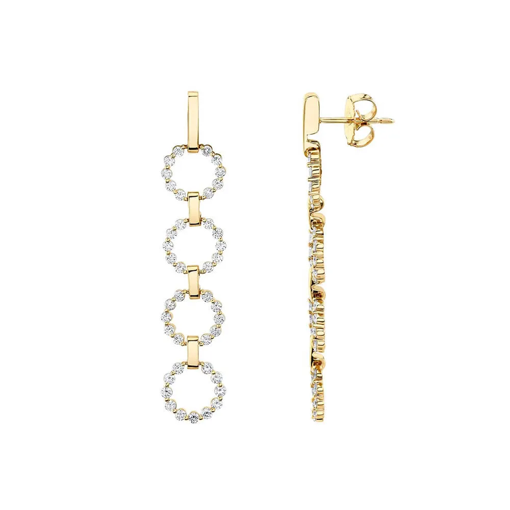 Michael M Cloud Drop Earrings ER385
