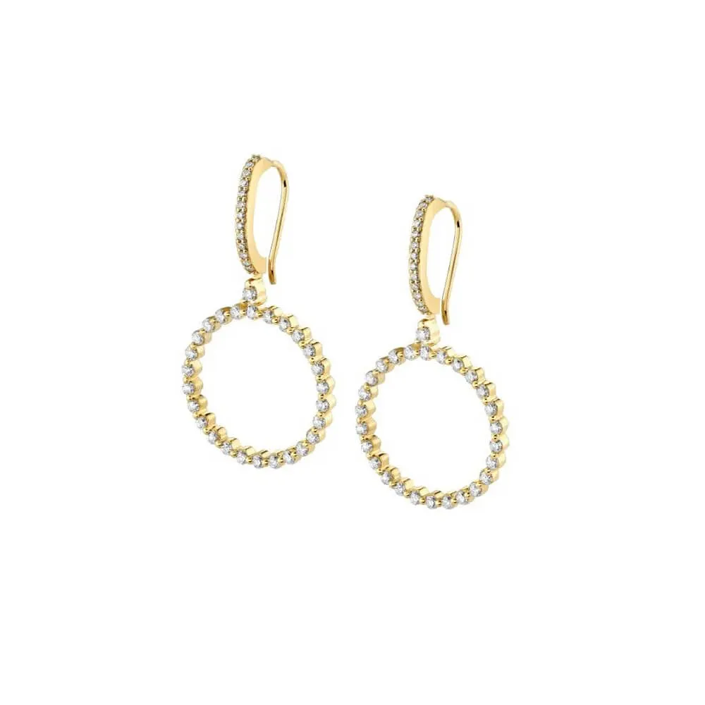 Michael M Cloud Ring Drop Earrings ER382