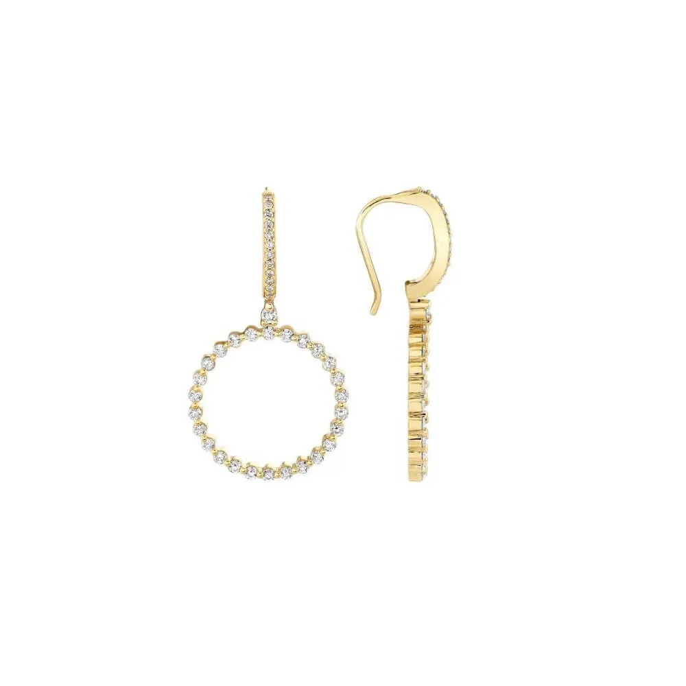 Michael M Cloud Ring Drop Earrings ER382