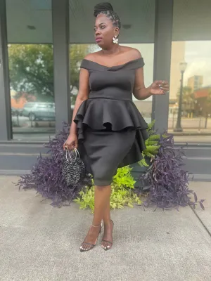 “Midnight Ruffle” Midi (Clearance)