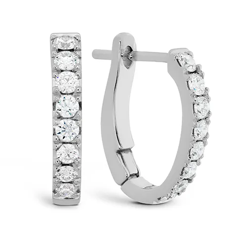Mini Hoop Graduated Earrings .30ctw