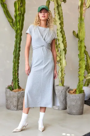 Model Off Dutty Wrap Tee Dress