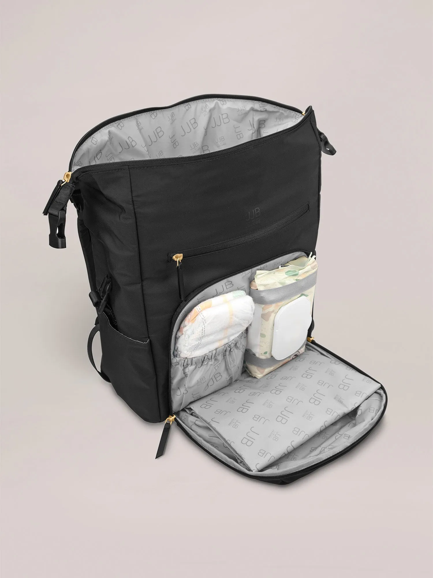 Modern Backpack Diaper Bag  | Black