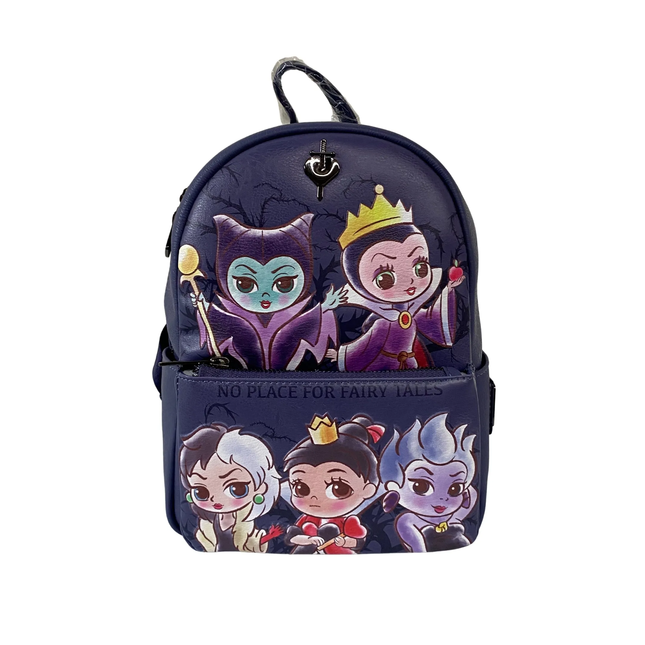 Modern Pinup Exclusive Loungefly Disney Villains Chibi Mini Backpack DEFECTIVES