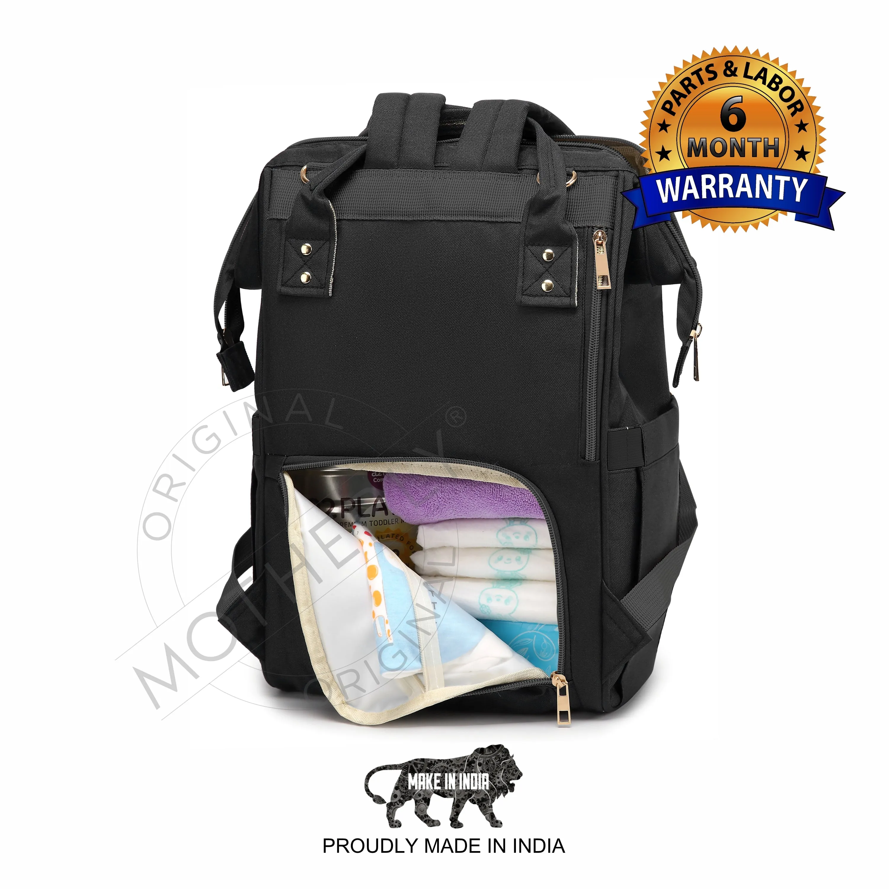 Motherly Everyday Diaper Bag for Mothers for Travel, Maternity Bag for Newborn Baby, Mother Travelling Bag, Multiple Pocket Water Resistant Hospital Bag for moms with 6 Month Warranty