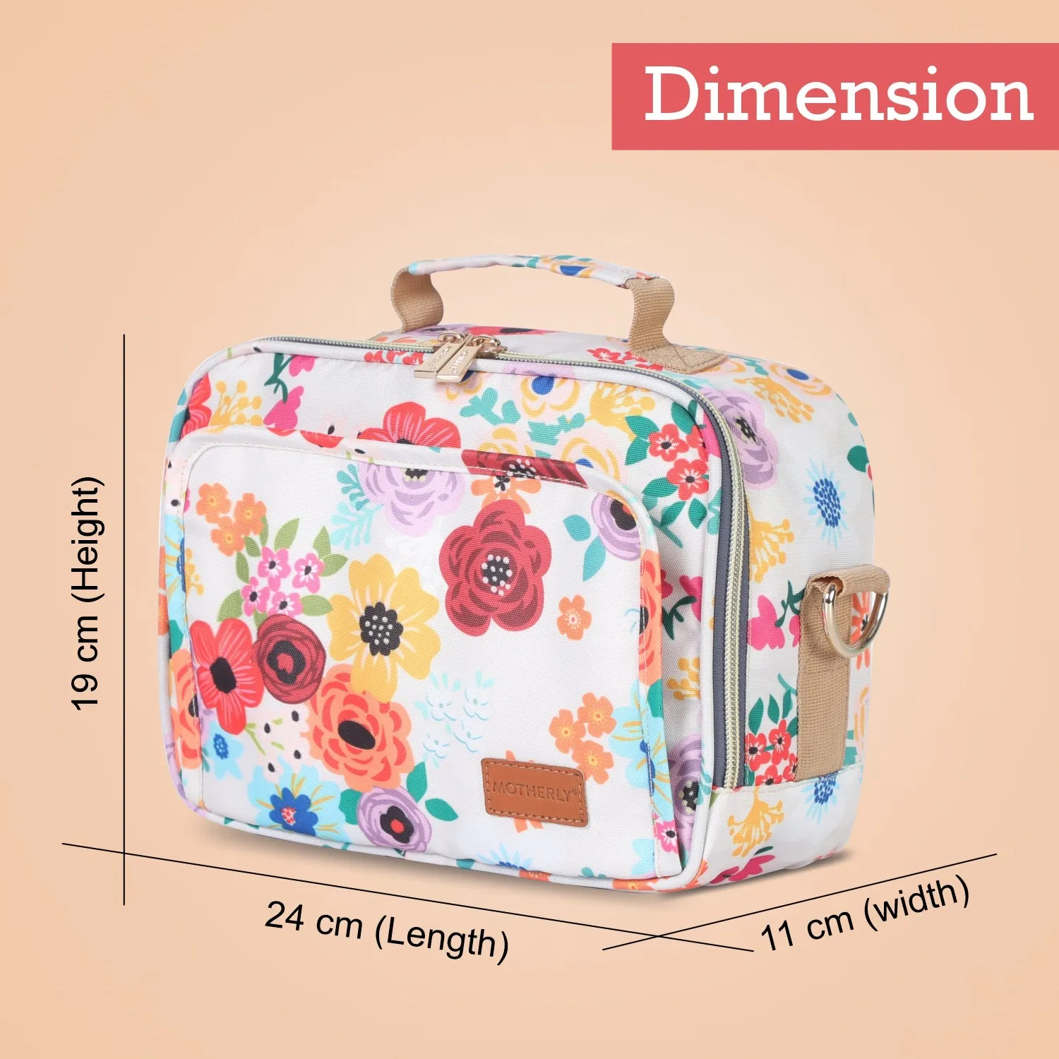Motherly Mini Diaper Bag for Mothers for Travel | Small Maternity Handbag for Newborn Baby | Mothers Travelling Bag | Multiple Pockets Water Resistant Baby Bag I Hospital Bag for Moms (Unicorn Blue)