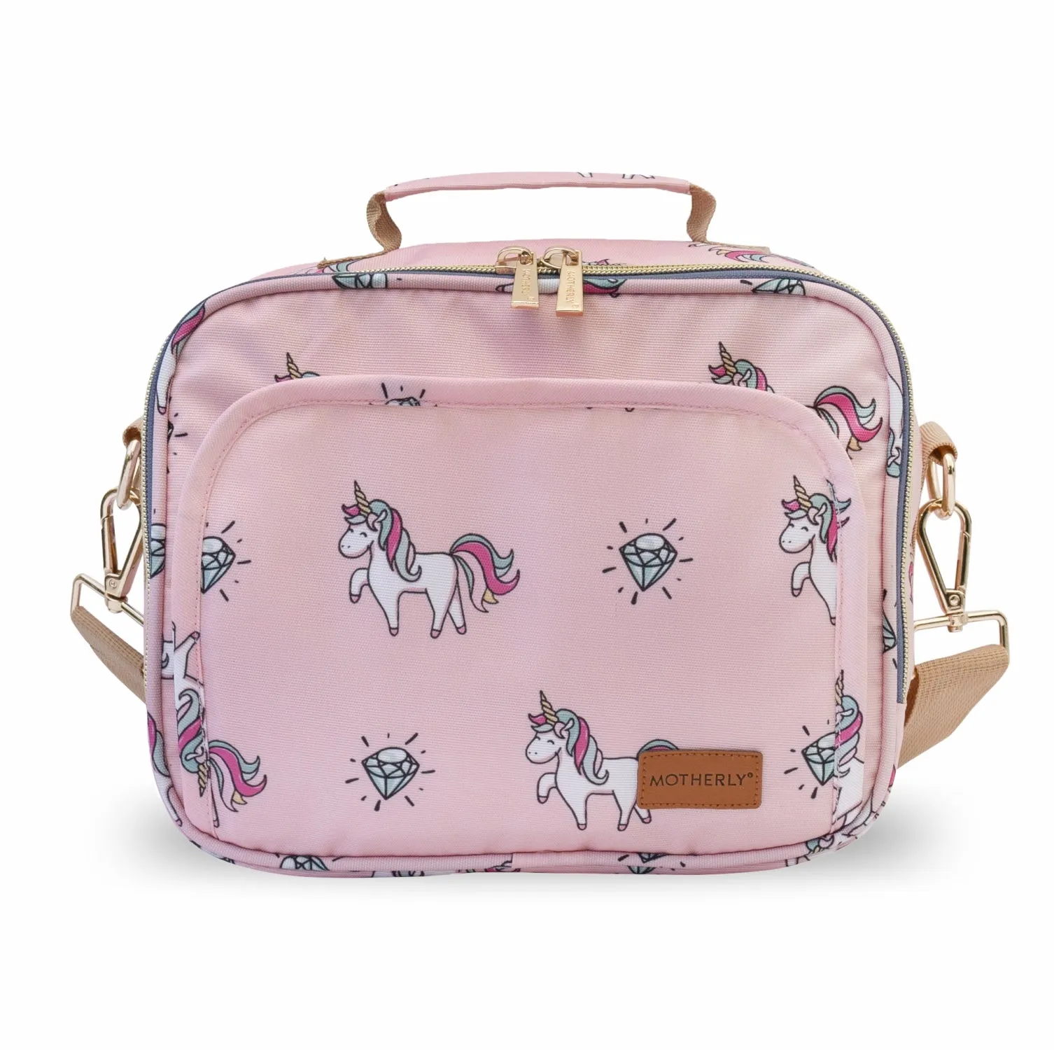 Motherly Mini Diaper Bag for Mothers for Travel | Small Maternity Handbag for Newborn Baby | Mothers Travelling Bag | Multiple Pockets Water Resistant Baby Bag I Hospital Bag for Moms (Unicorn Blue)