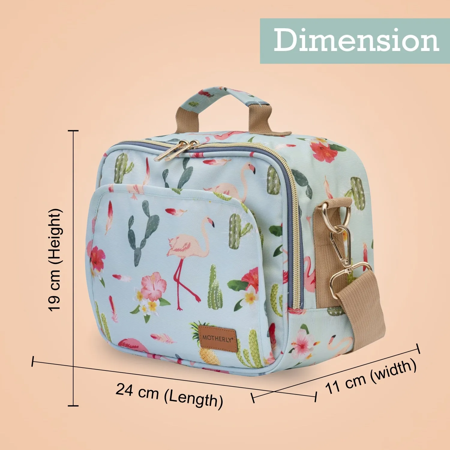 Motherly Mini Diaper Bag for Mothers for Travel | Small Maternity Handbag for Newborn Baby | Mothers Travelling Bag | Multiple Pockets Water Resistant Baby Bag I Hospital Bag for Moms (Unicorn Blue)