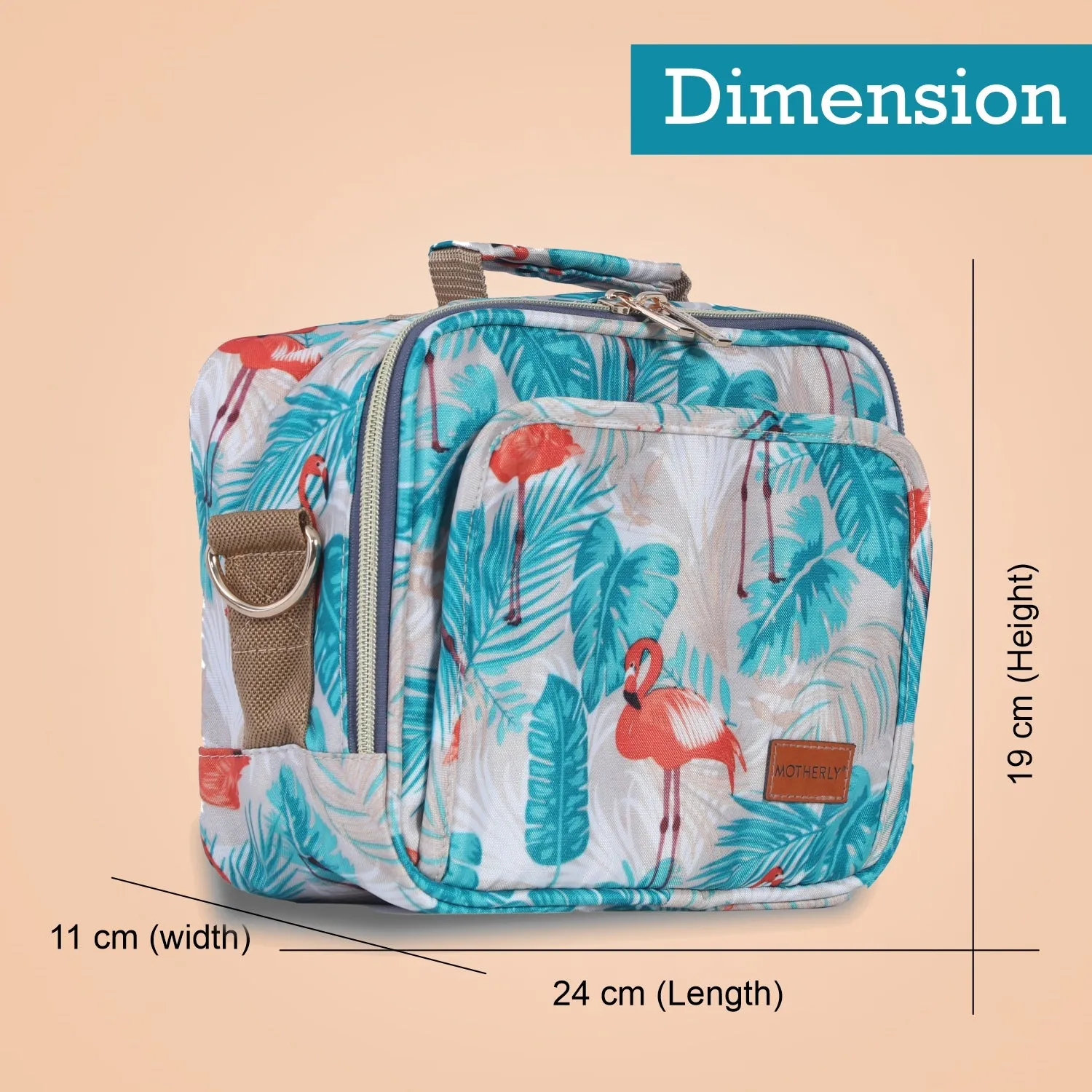 Motherly Mini Diaper Bag for Mothers for Travel | Small Maternity Handbag for Newborn Baby | Mothers Travelling Bag | Multiple Pockets Water Resistant Baby Bag I Hospital Bag for Moms (Unicorn Blue)