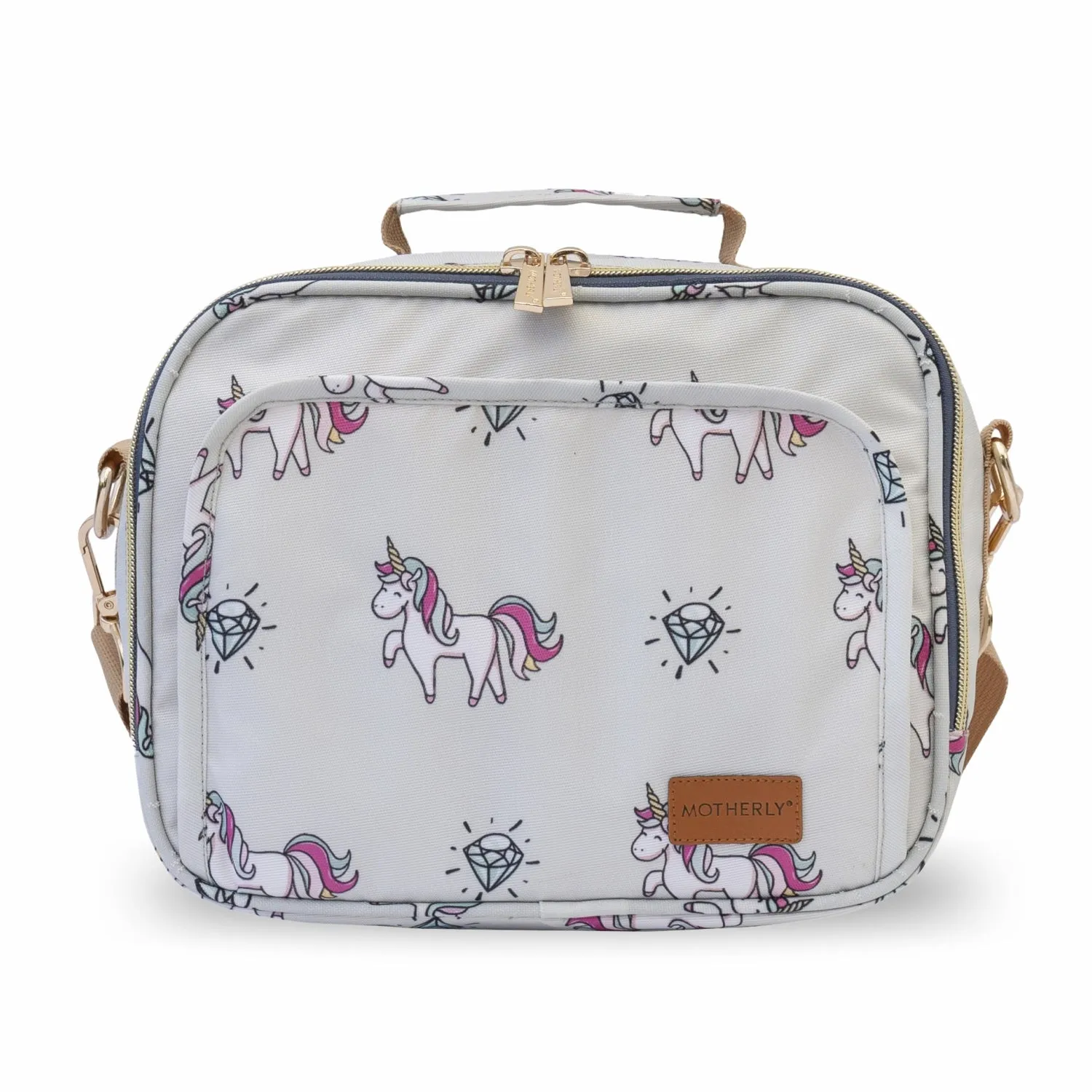 Motherly Mini Diaper Bag for Mothers for Travel | Small Maternity Handbag for Newborn Baby | Mothers Travelling Bag | Multiple Pockets Water Resistant Baby Bag I Hospital Bag for Moms (Unicorn Blue)