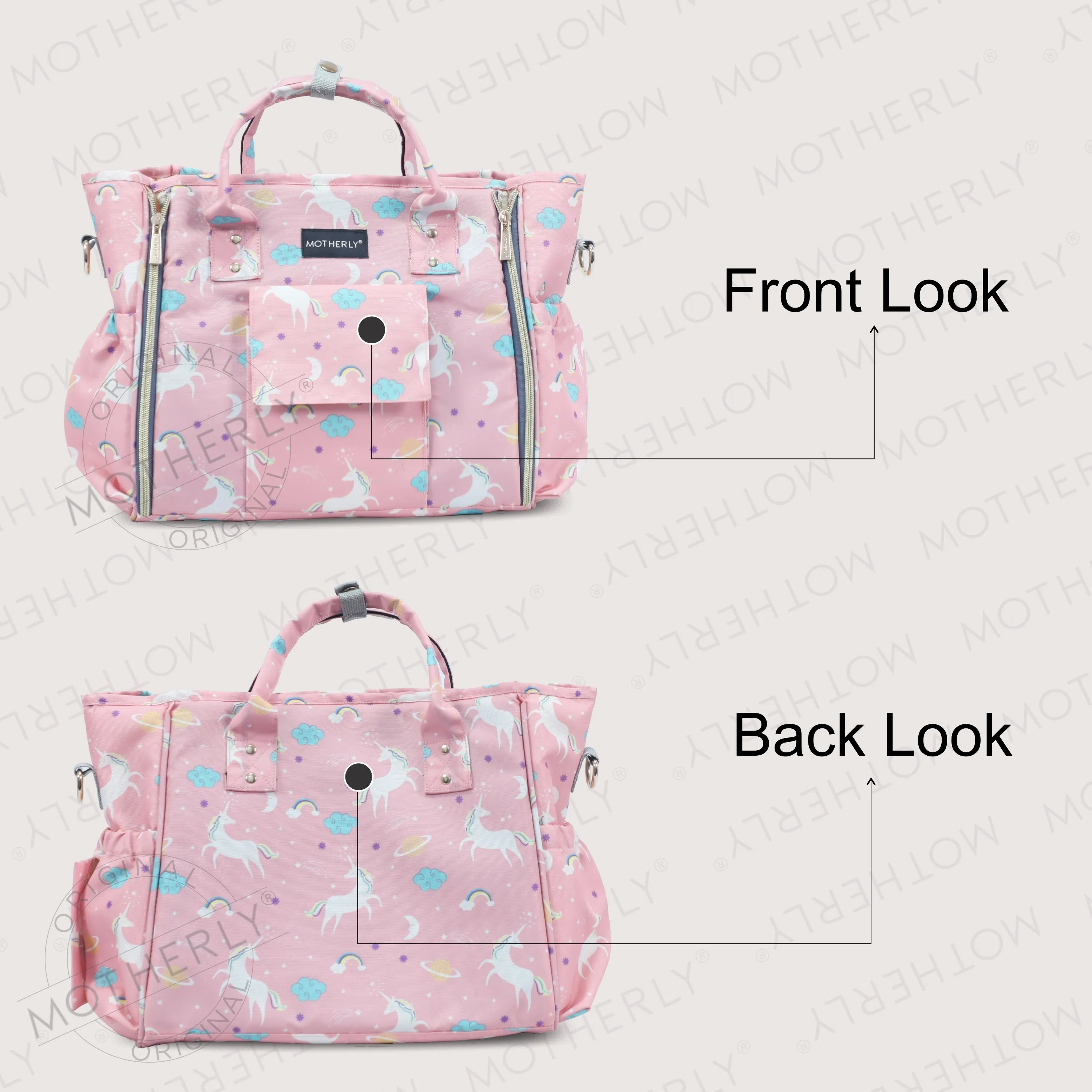 Motherly Womens Stylish Diaper Bag Mummy Bag Handbag