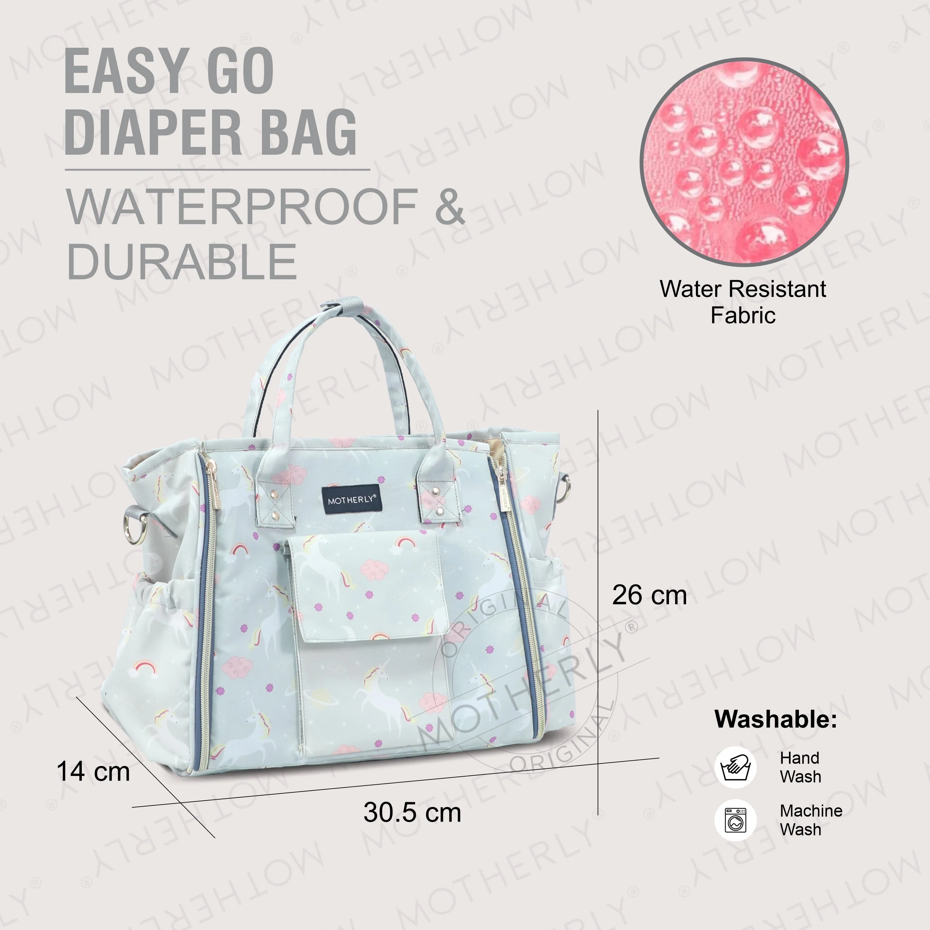 Motherly Womens Stylish Diaper Bag Mummy Bag Handbag