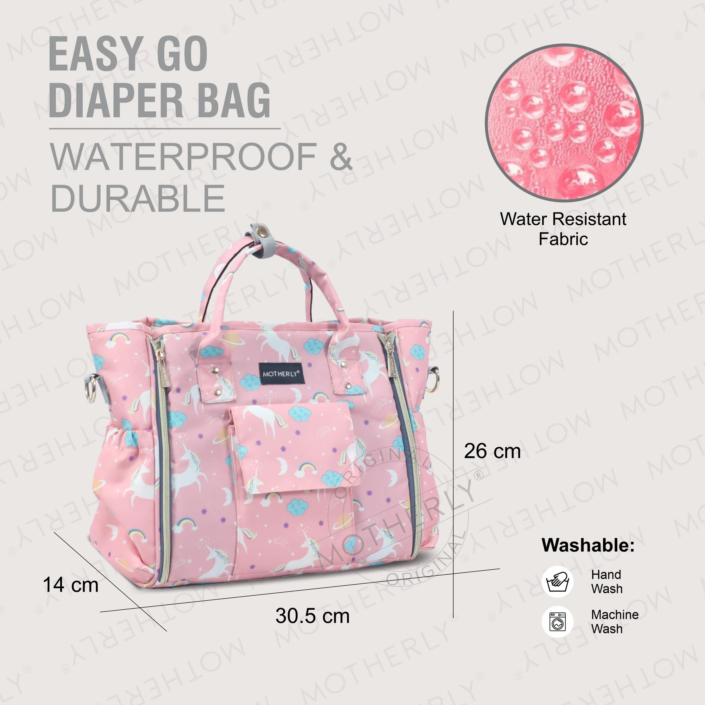 Motherly Womens Stylish Diaper Bag Mummy Bag Handbag