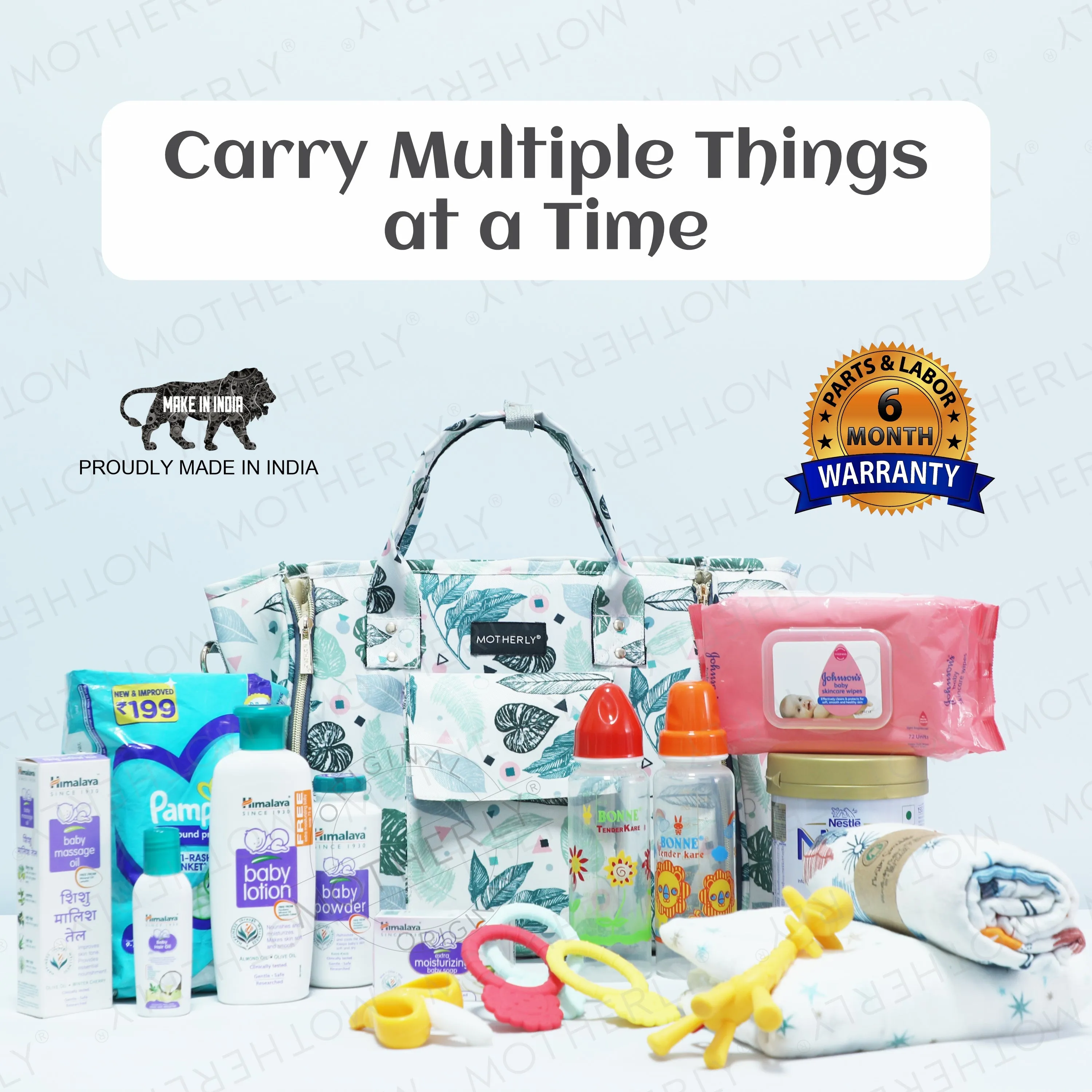 Motherly Womens Stylish Diaper Bag Mummy Bag Handbag