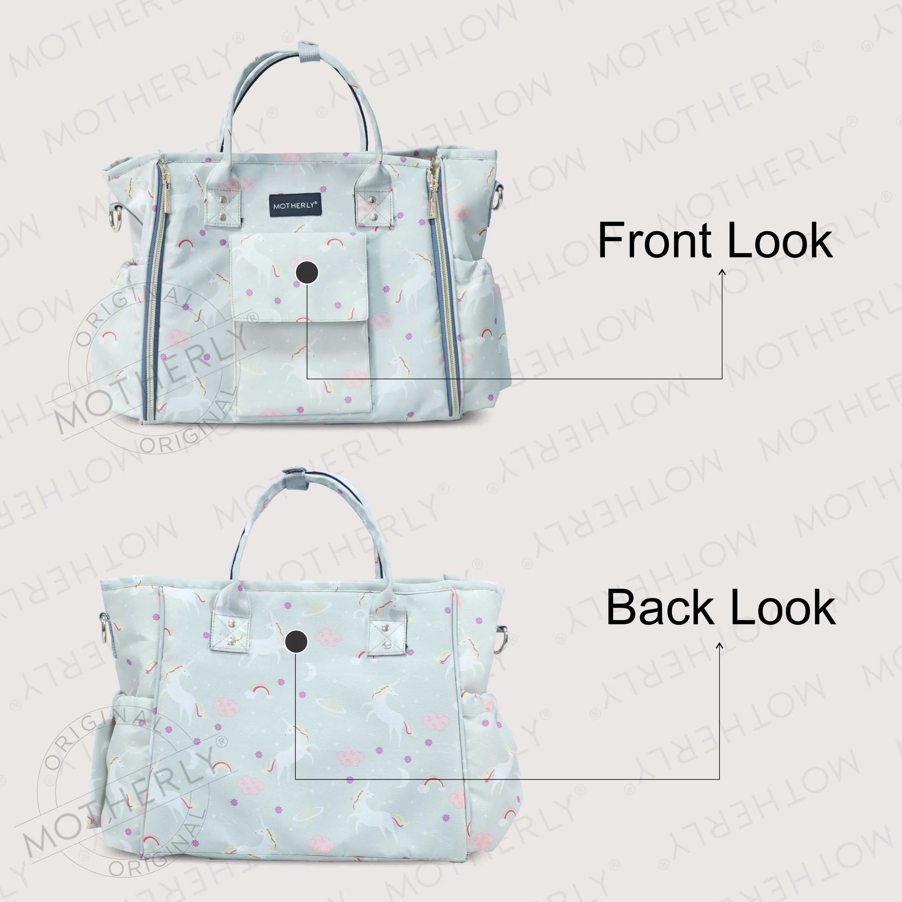 Motherly Womens Stylish Diaper Bag Mummy Bag Handbag