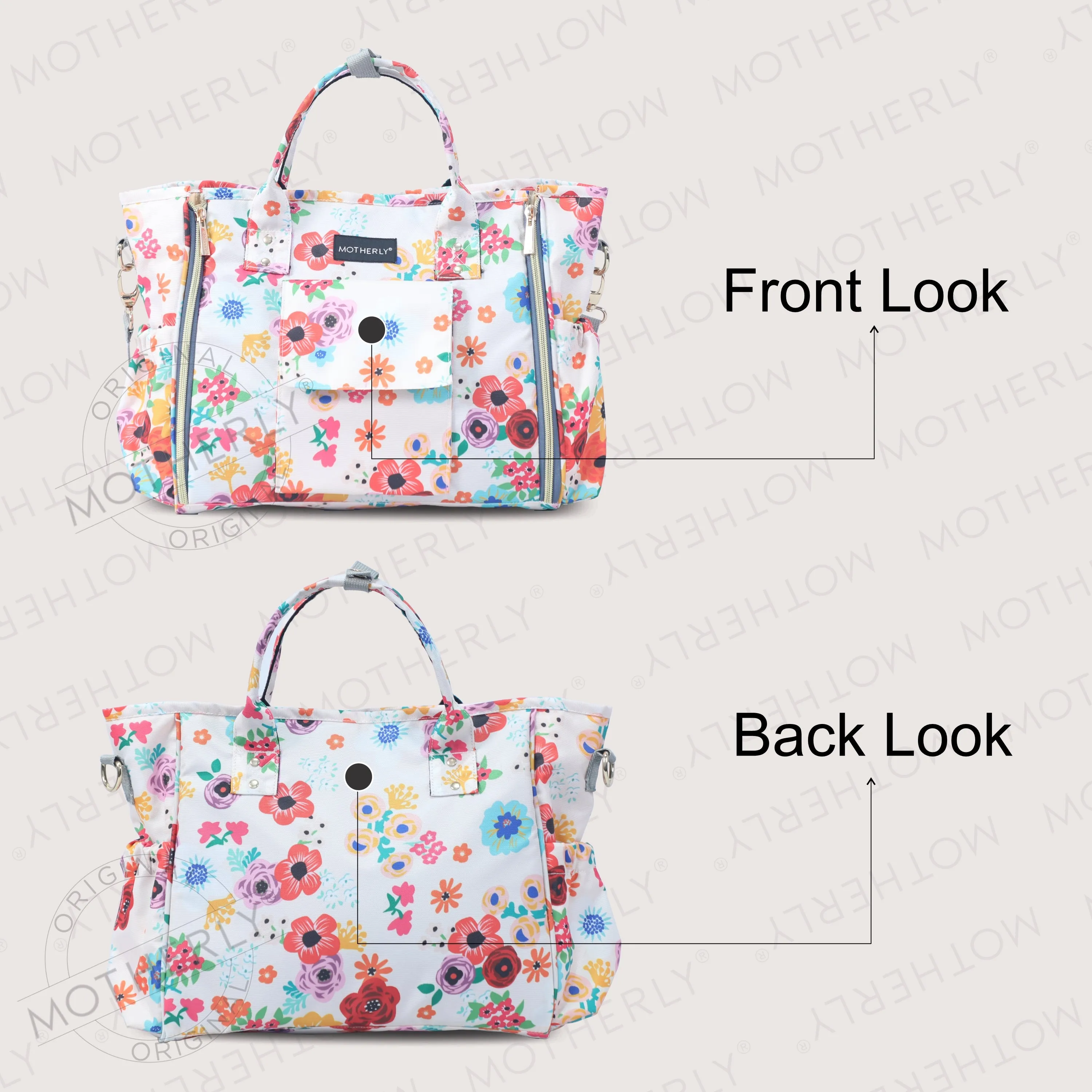 Motherly Womens Stylish Diaper Bag Mummy Bag Handbag