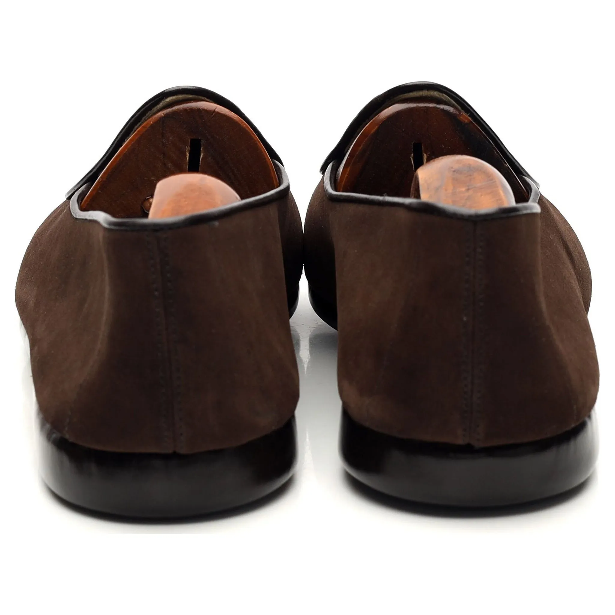 'Mr. Casual' Dark Brown Suede Slip On Belgian Loafers UK 9.5 US 10.5
